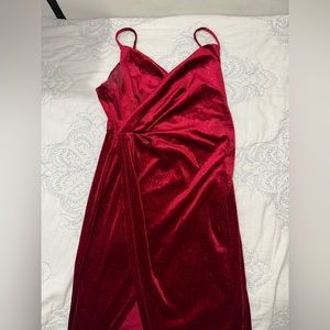 Red Velvet Dress